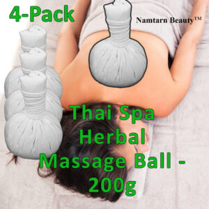 Namtarn Beauty Thai Massage Ball x4 img 1 Woman on Massage Table with product